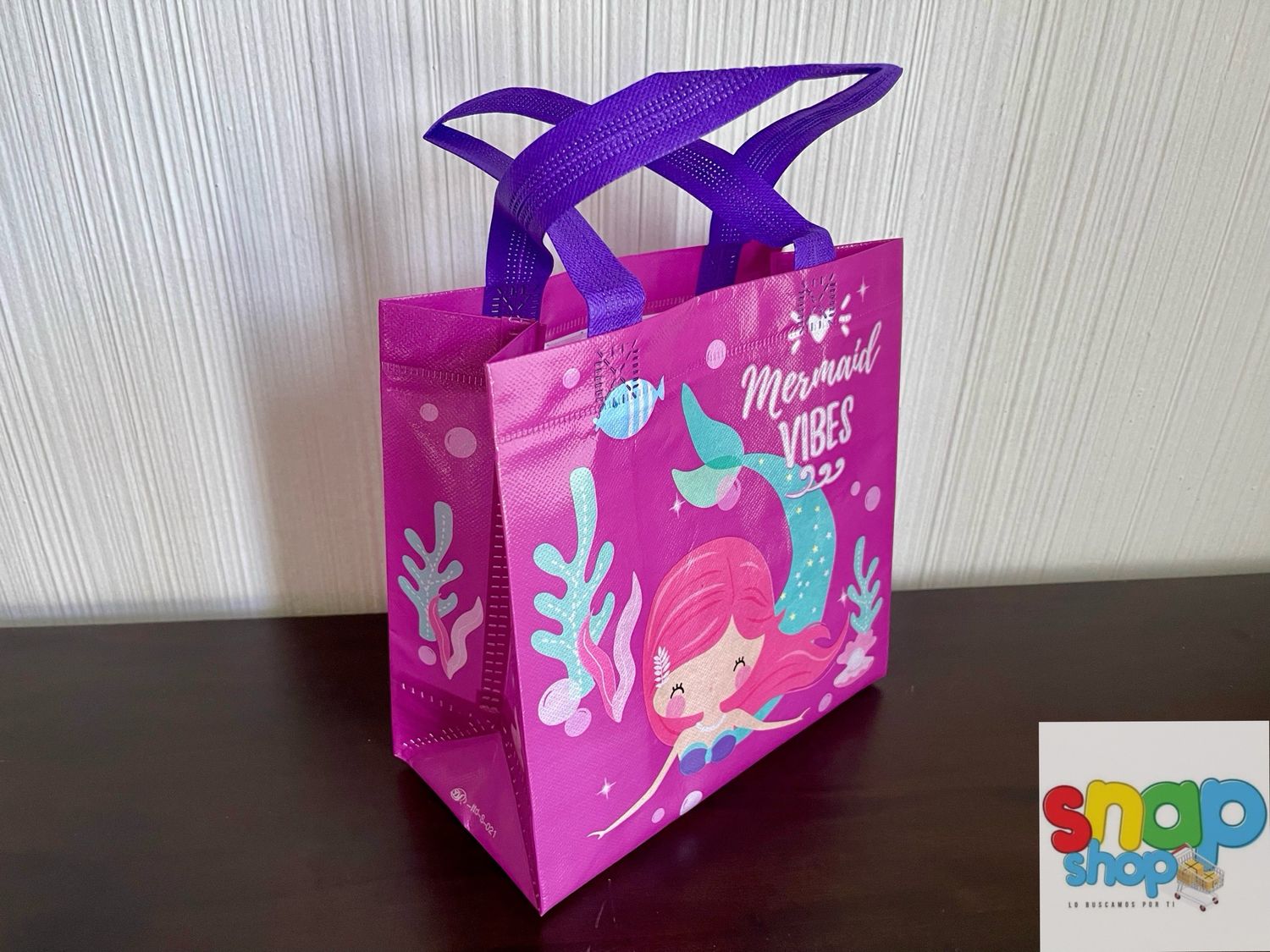 Paquete 12 Bolsas para sorpresas diseño Sirena 🧜‍♀️