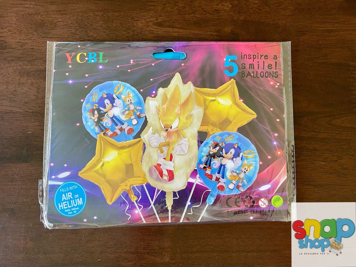 Set de globos amigo Sonic