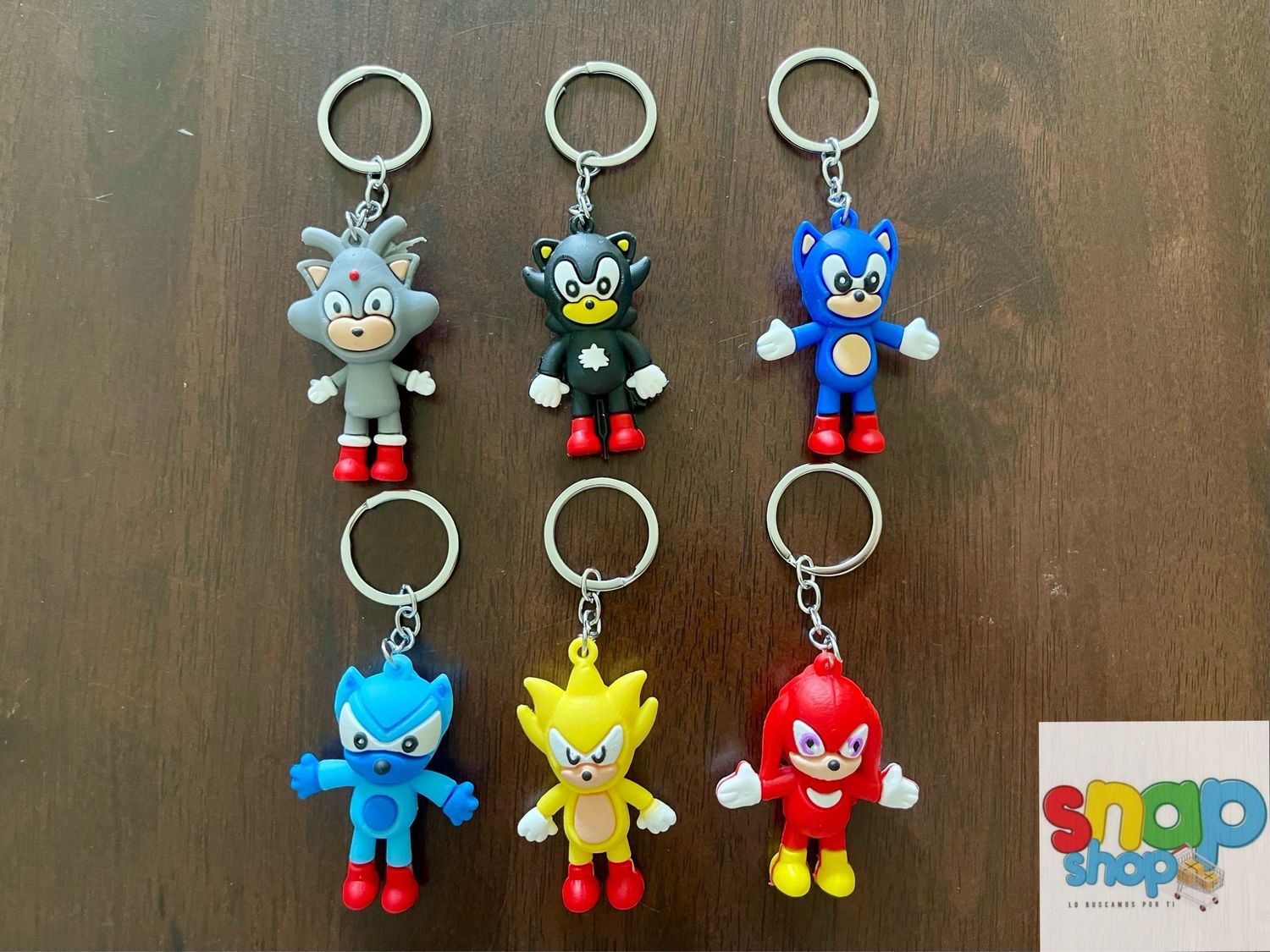 Colección 6 llaveros Sonic