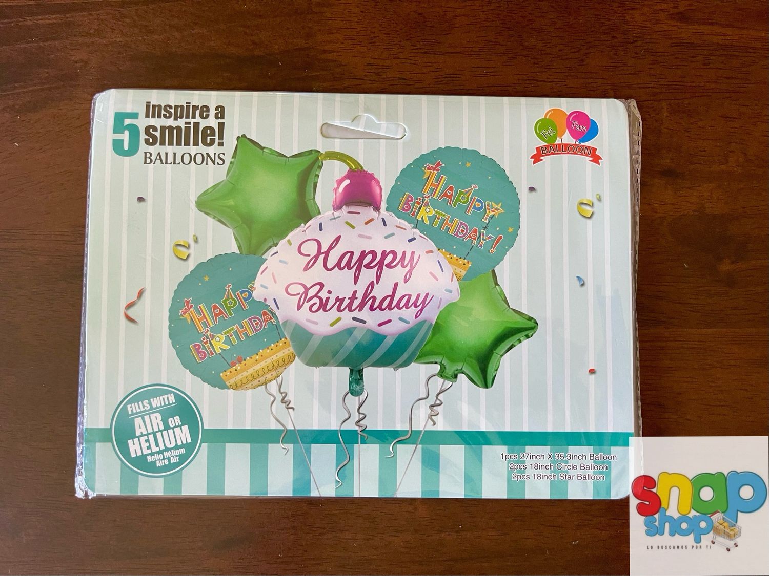 Set Happy Bday verde y Rosa Cup cake 🧁