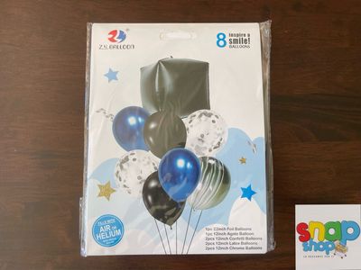 Set de globo cubo negro