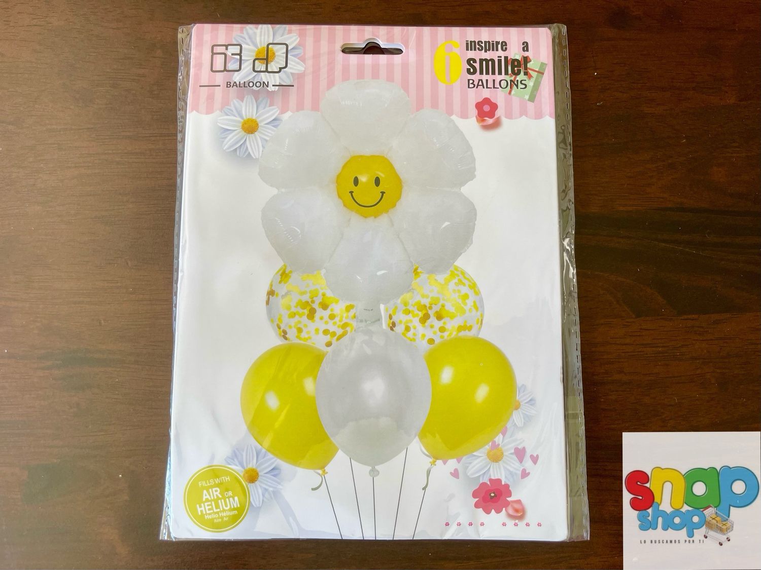 Set de globos Flor Blanca 🌼