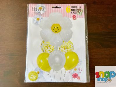 Set de globos Flor Blanca 🌼