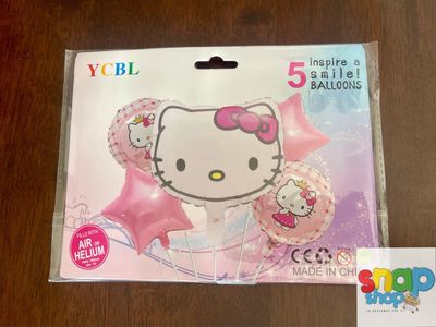 Set de globos rostro Hello Kitty