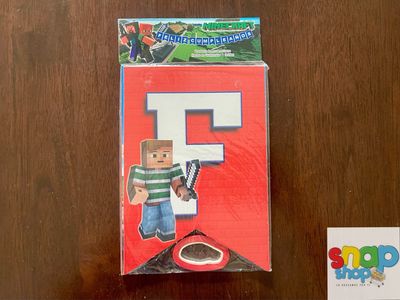 Letrero Feliz Cumpleaños Minecraft