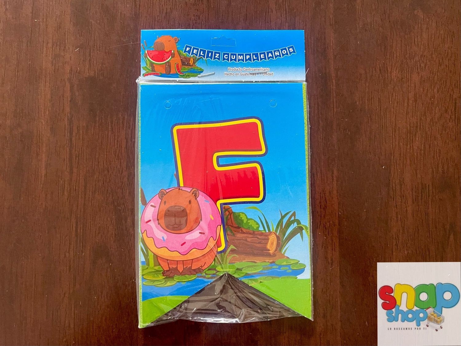 Letrero Feliz Cumpleaños CapiBara