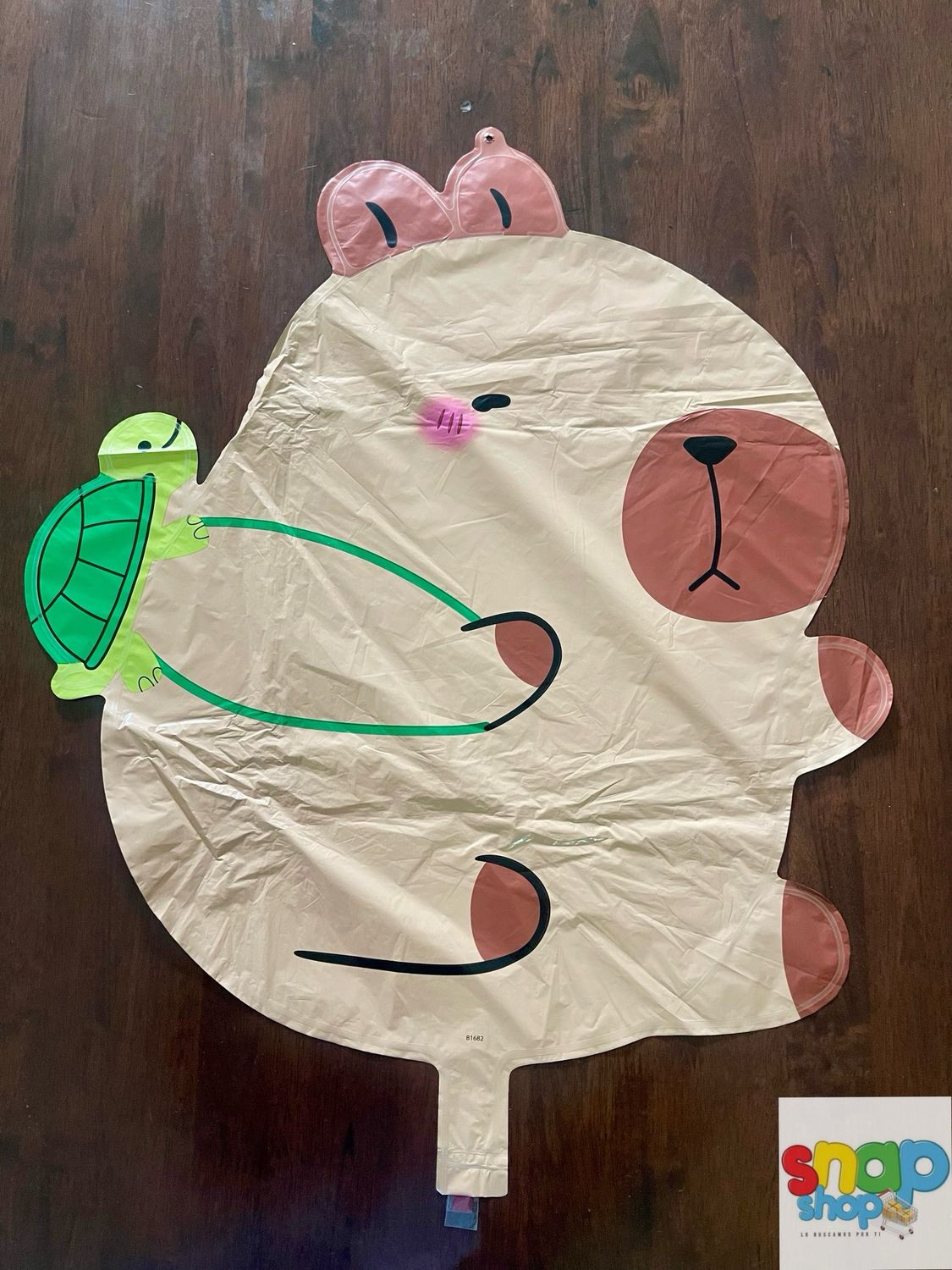 Globo figura CapiBara mochila tortuga