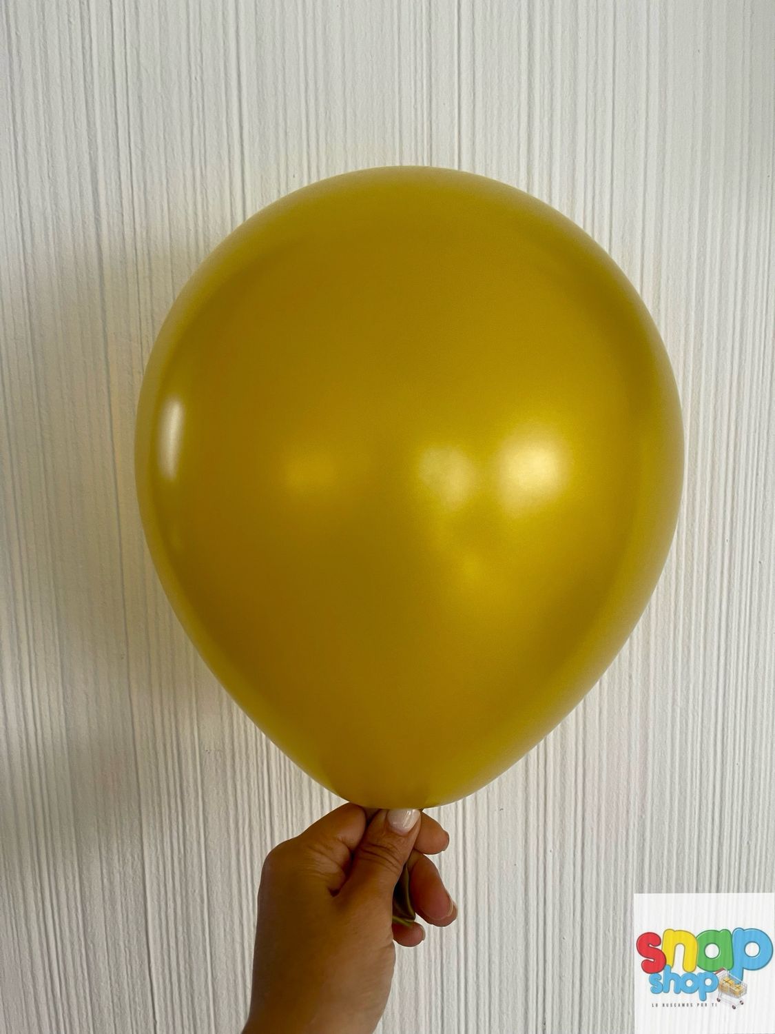 Paquete 24 globos látex Dorados