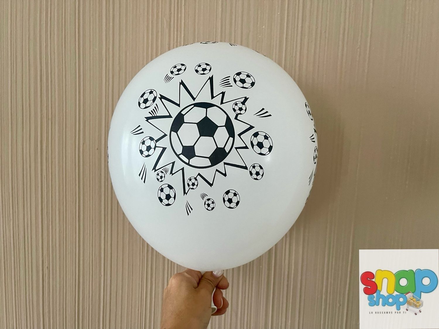 Paquete 24 globos látex fútbol