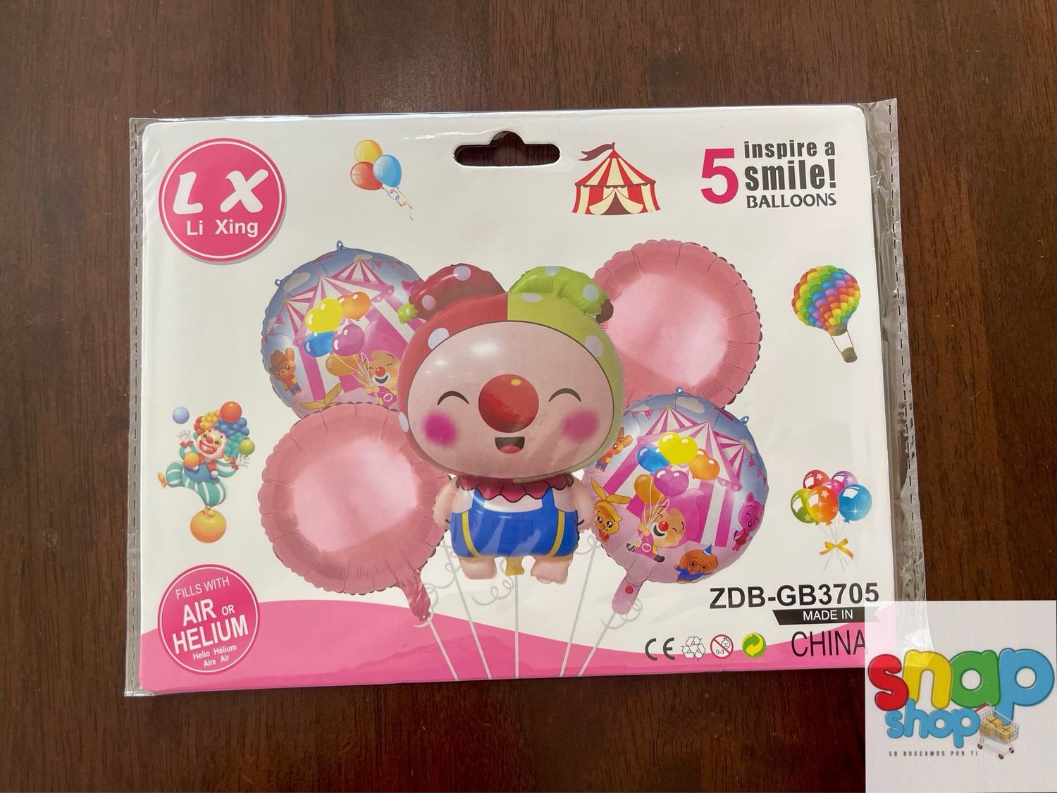 Set de globos Plim Plim niña