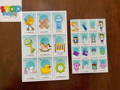 Juego lotería Baby Shower