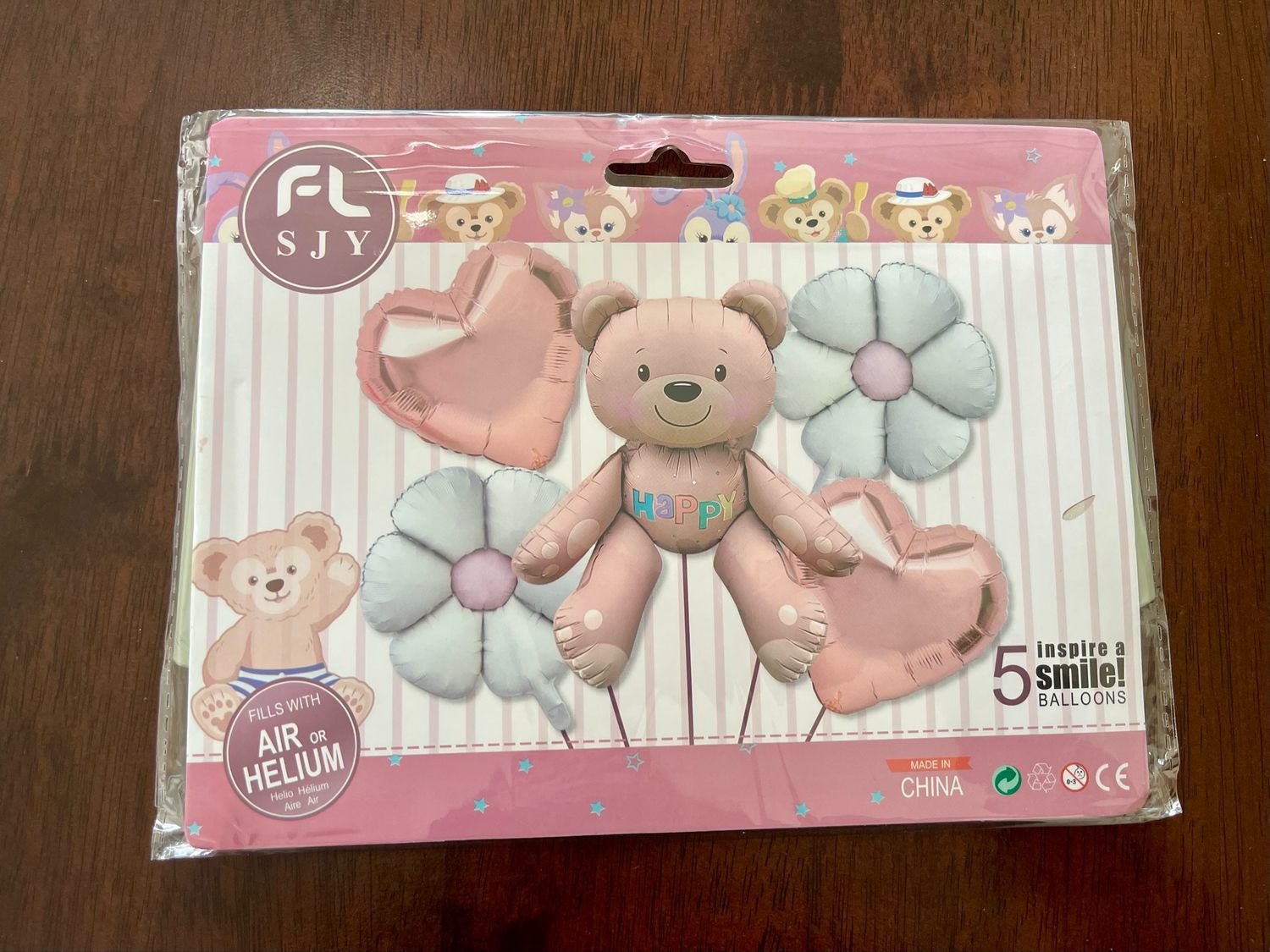 Set de globos Oso