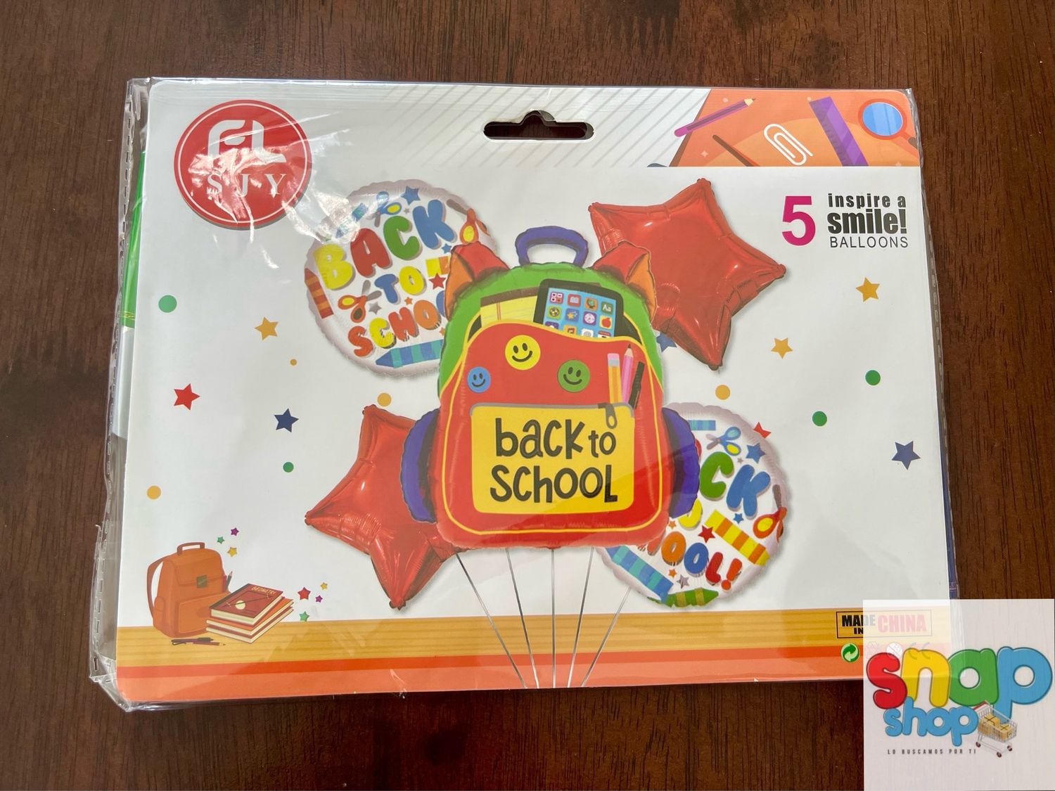 Set de globos Back to School