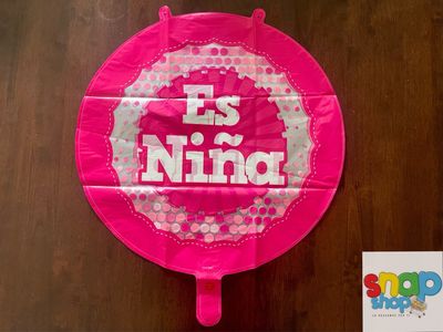 Globo metálico Baby Shower Niña
