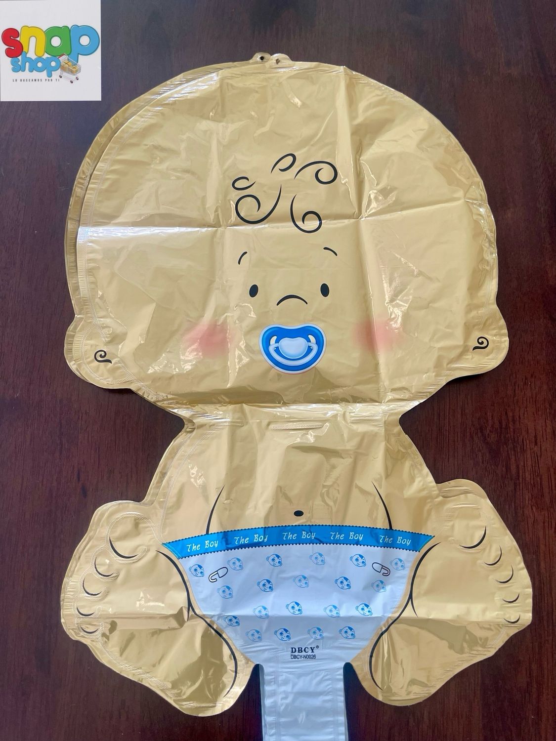 Globo figura bb Baby shower niño