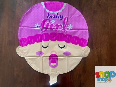 Globo baby Shower rostro niña