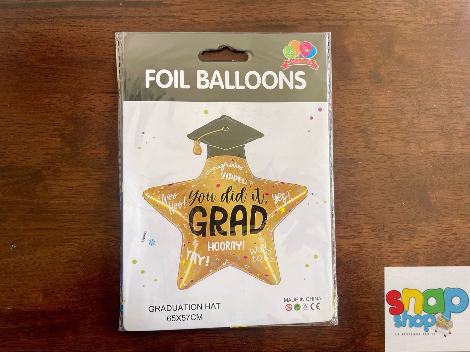 Globo figura Estrella graduación 👨‍🎓