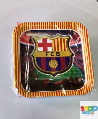 Paquete 10 platos Barca fútbol