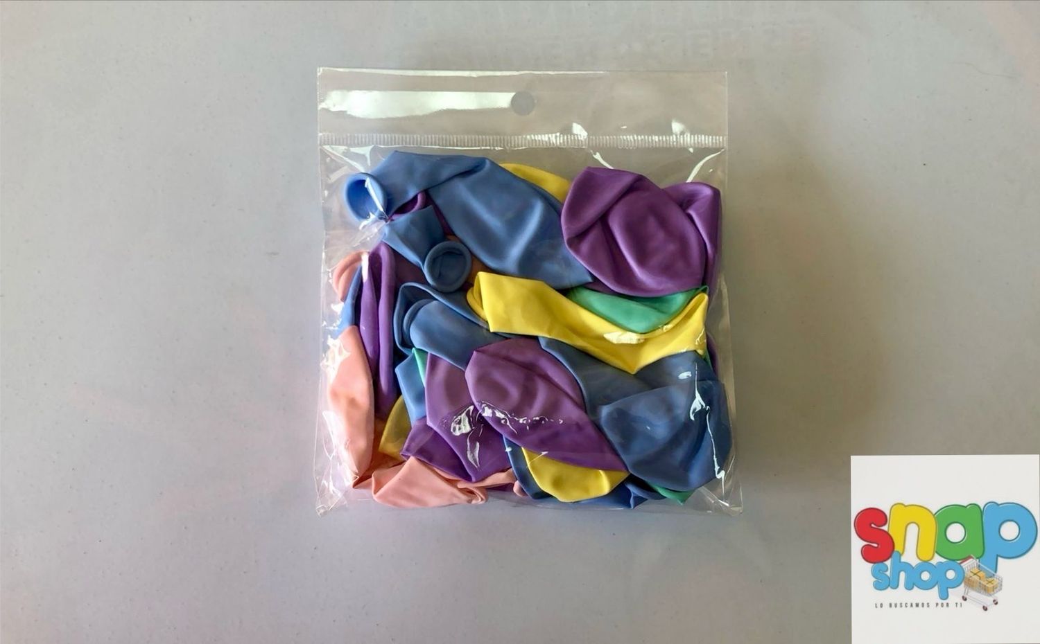 Paquete de 24 globos látex color pastel surtido