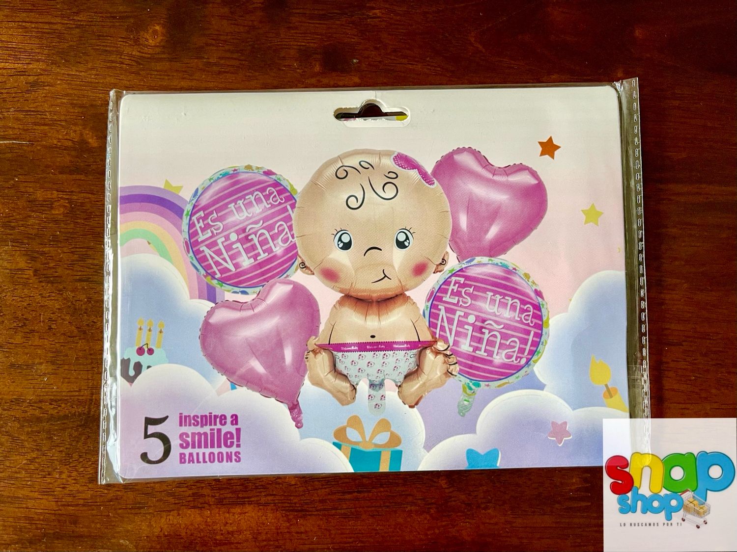 Set de globos Baby Shower niña