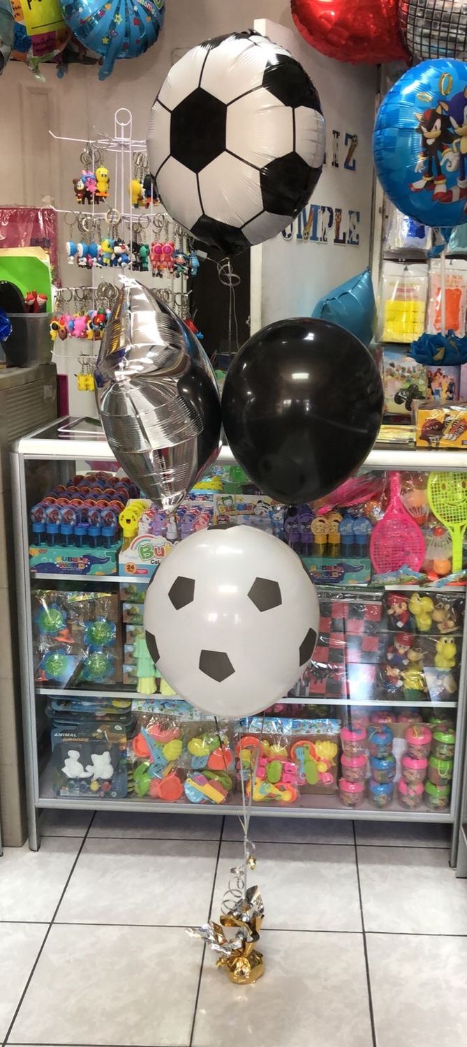 Arreglo de globos con helio