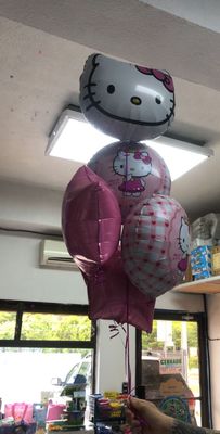 Arreglo de globo con helio