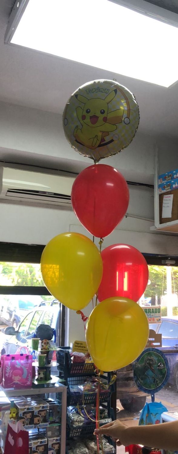Arreglo de globos con helio