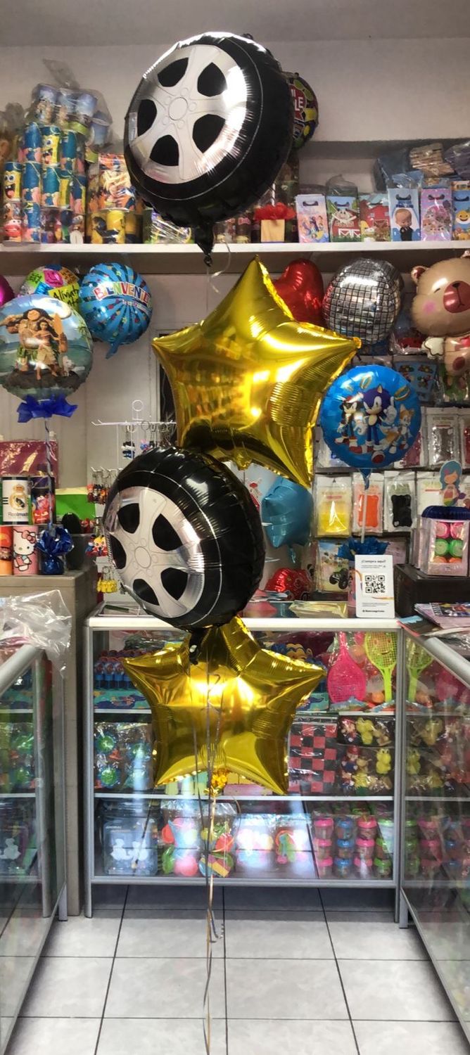 Arreglo de globos con helio