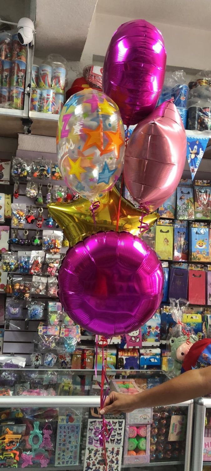 Arreglo de globos con Helio