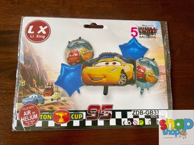 Set de globos Cars Amarillo