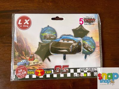 Set de globos Cars negro