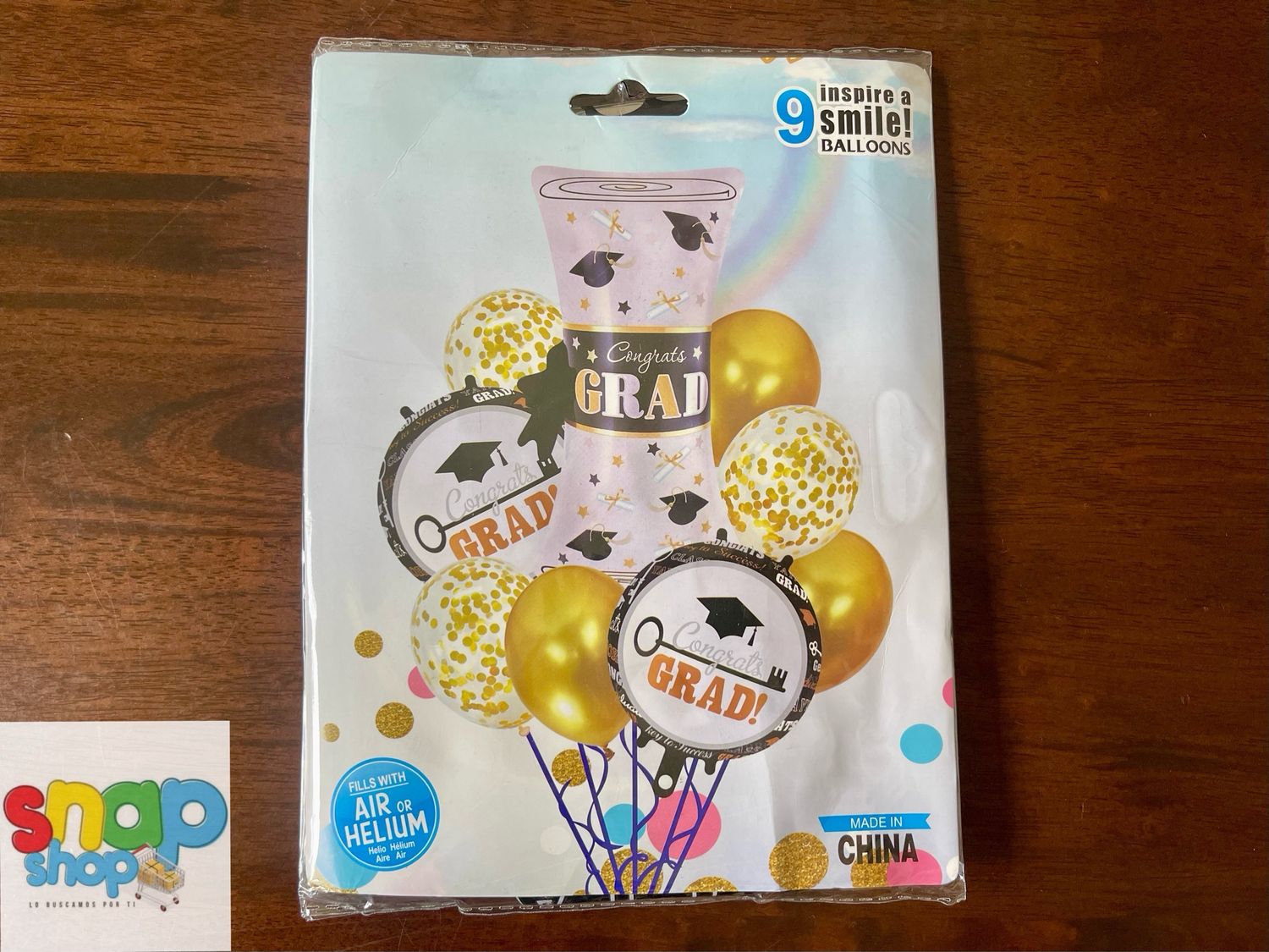 Set de globos Graduación título