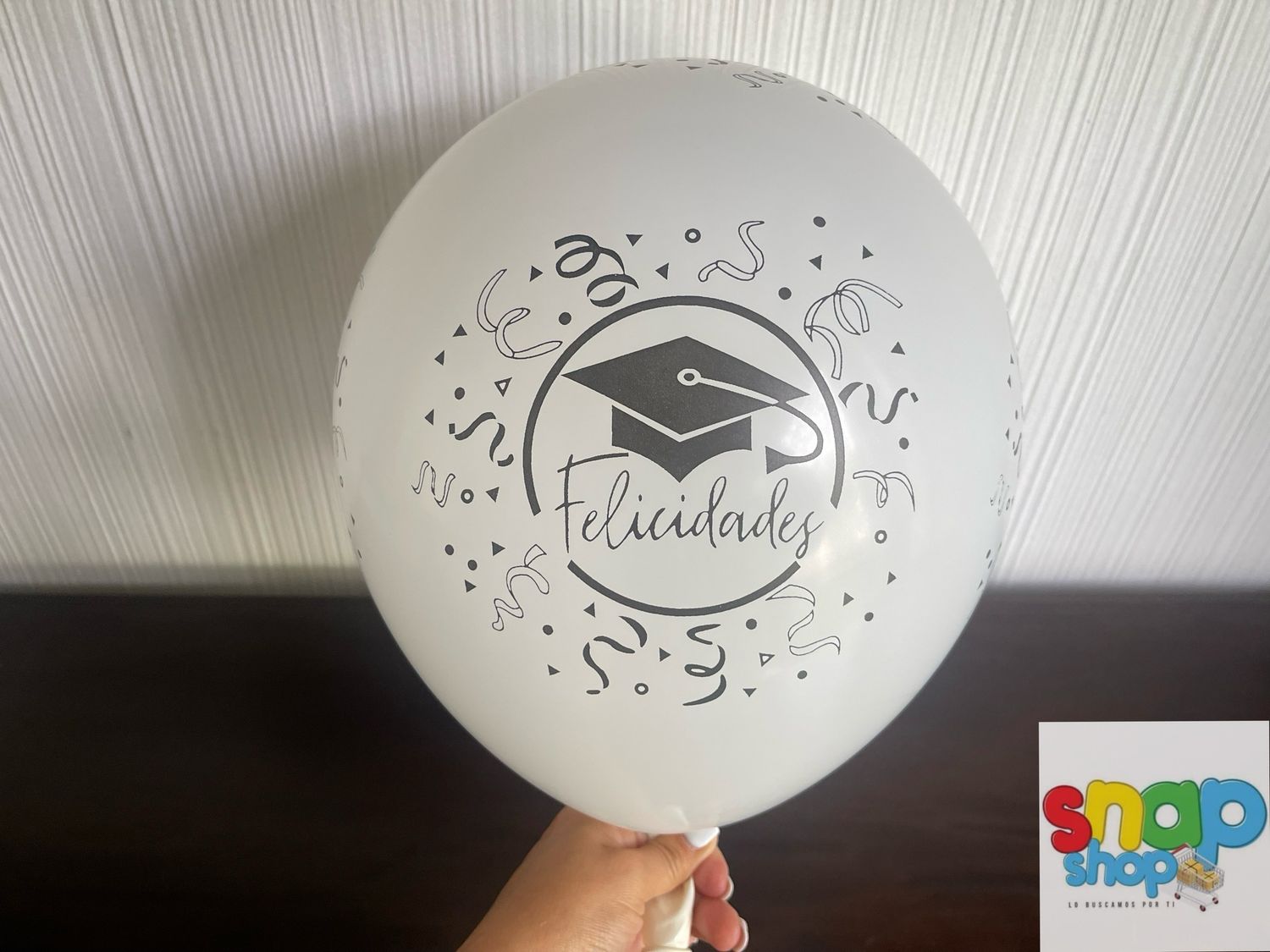 Paquete 24 globos látex Graduación 🎓