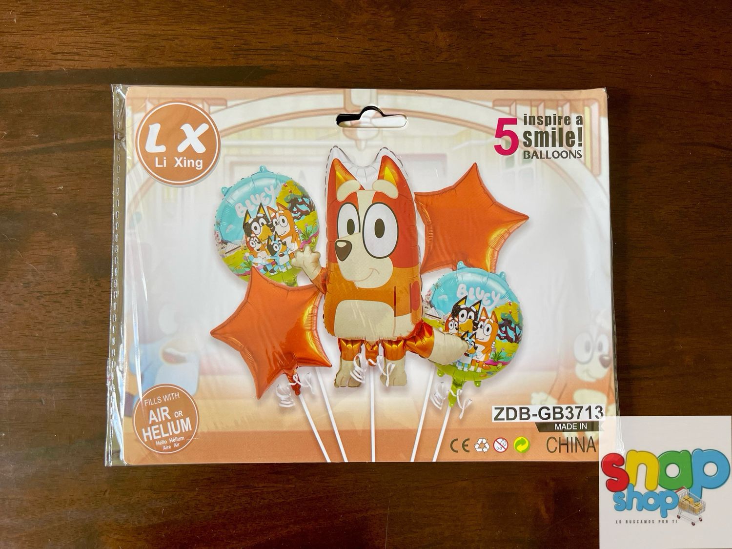 Set de globos Bingo de Bluey