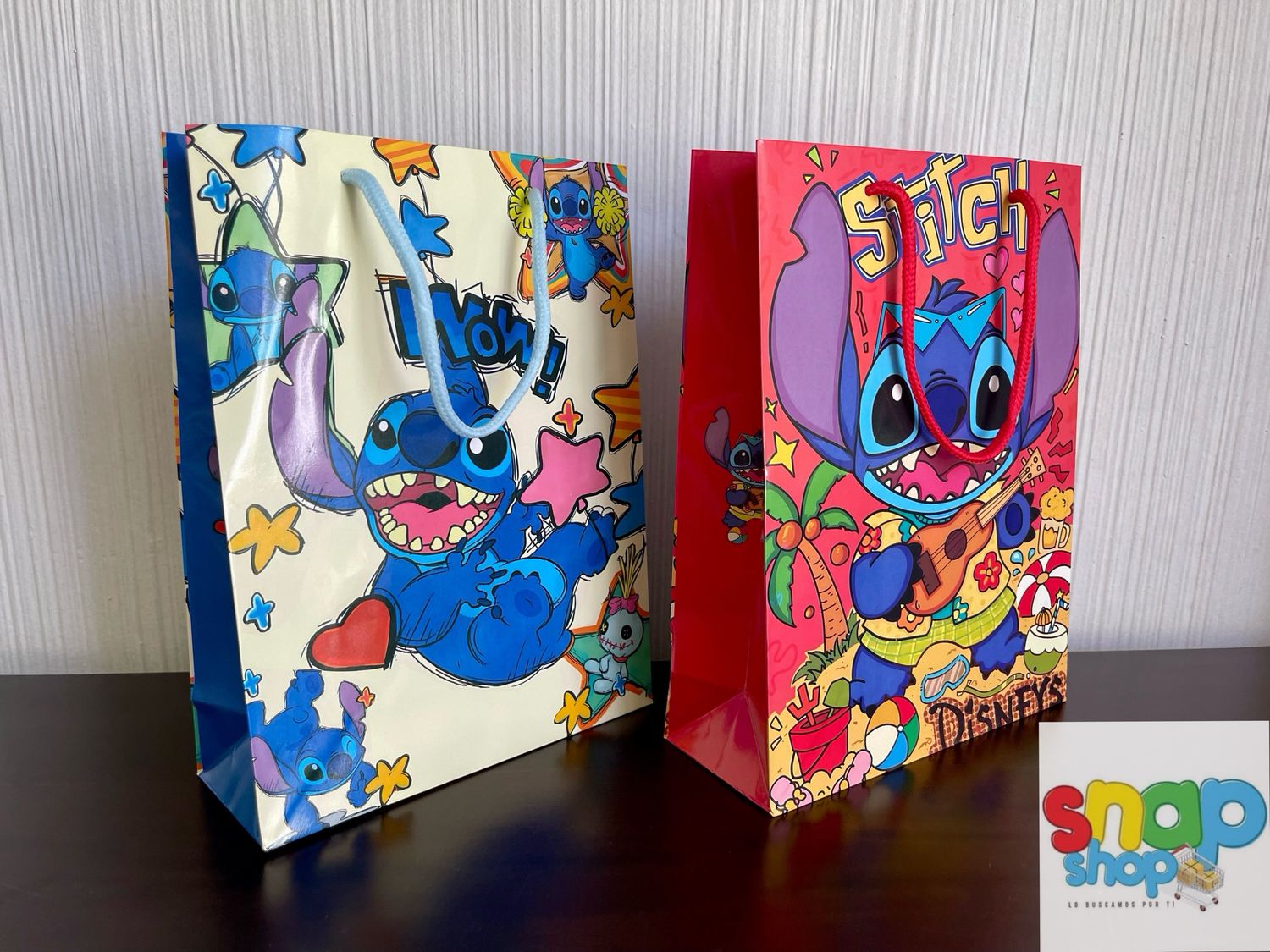 Paquete 12 bolsas para sorpresas o regalos Stitch