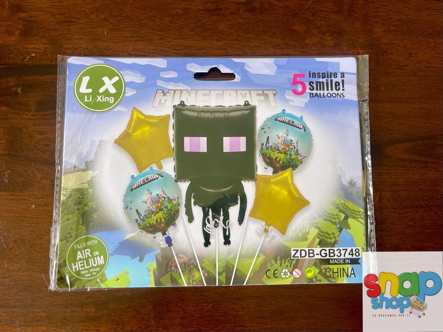 Set de globos Minecraft