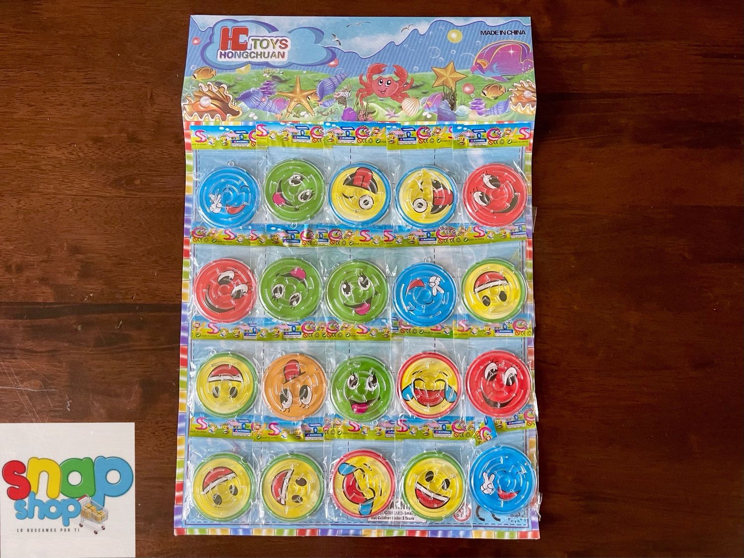 Cartón laberinto carita feliz 😊 emoji