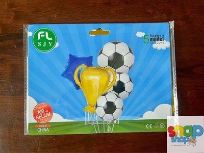 Set de 5 globos fútbol ⚽️
