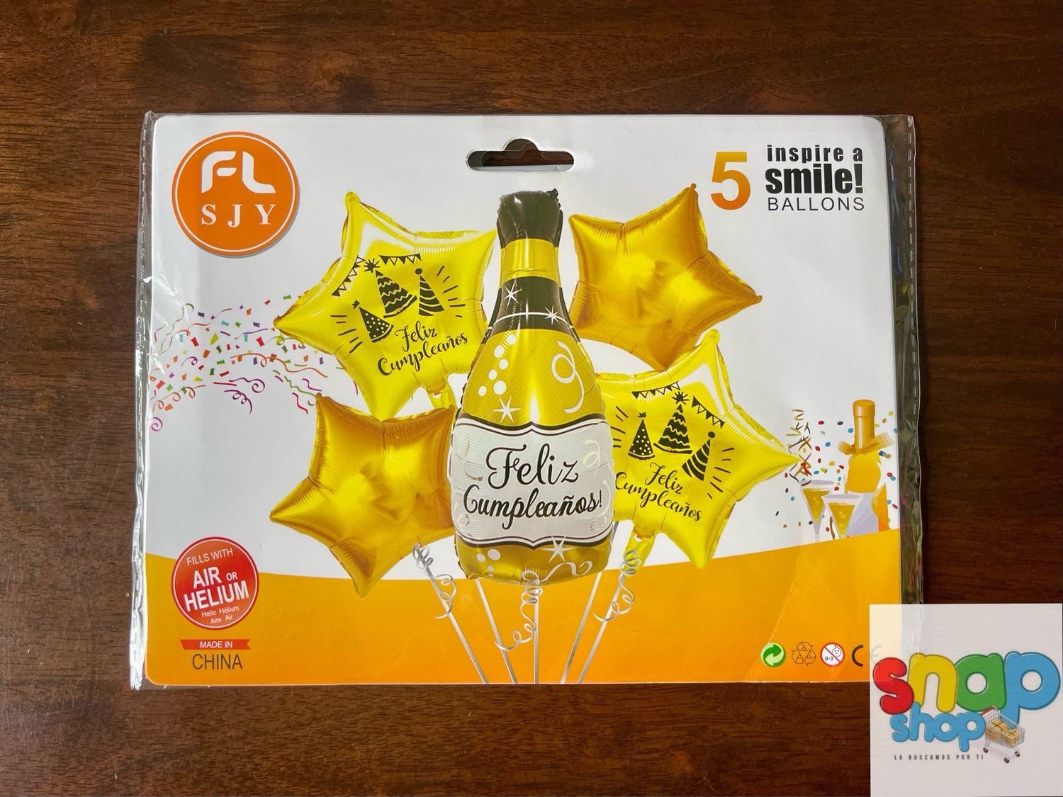 Set de globos botella champán 🍾