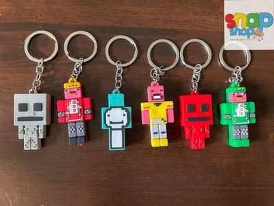 Colección 6 Llaveros Minecraft