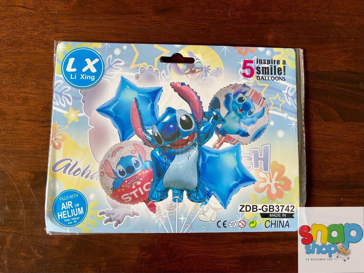 Set de globos Stitch