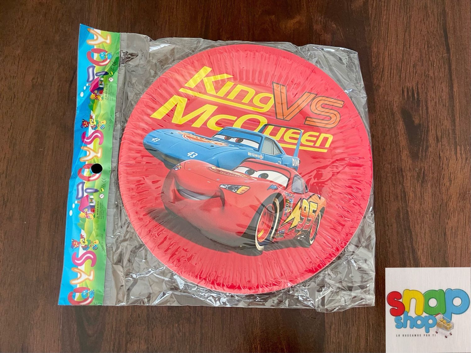 Paquete 10 platos Cars