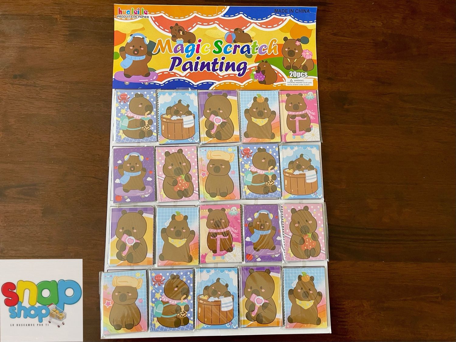 Cartón 20 raspables CapiBara