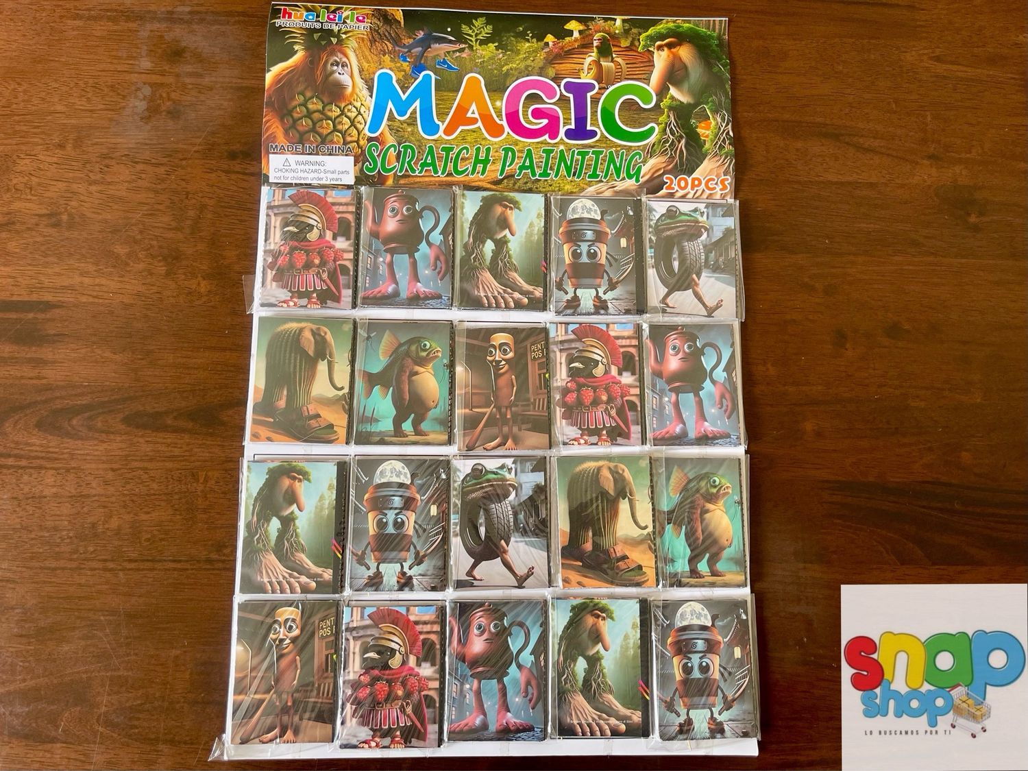 Cartón 20 raspables Brainrot Tralalero tralala