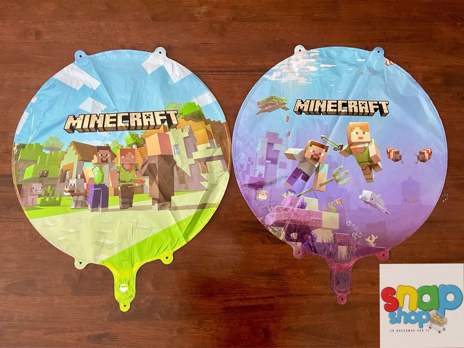 Globo metálico Minecraft