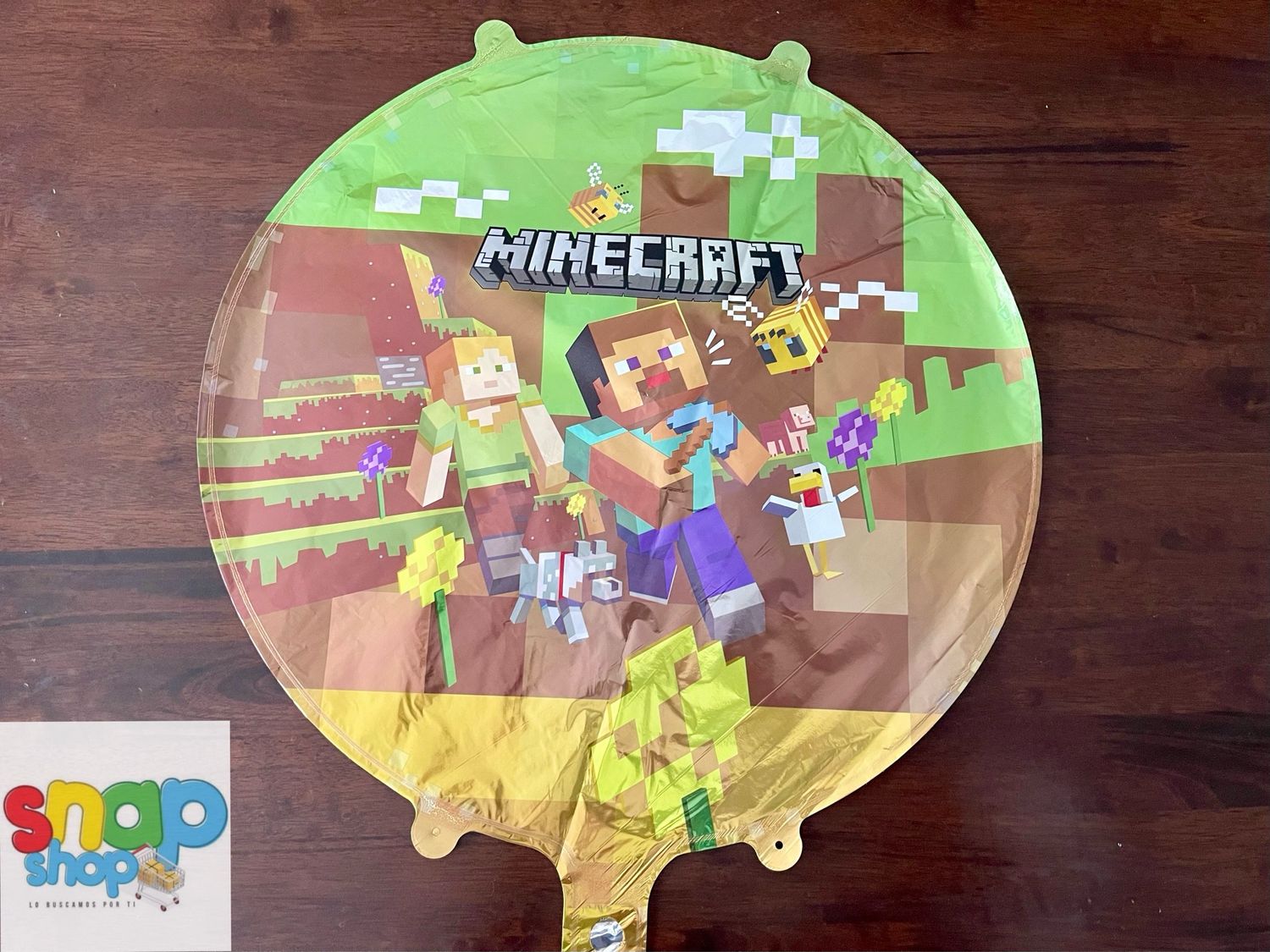 Globo metálico Minecraft