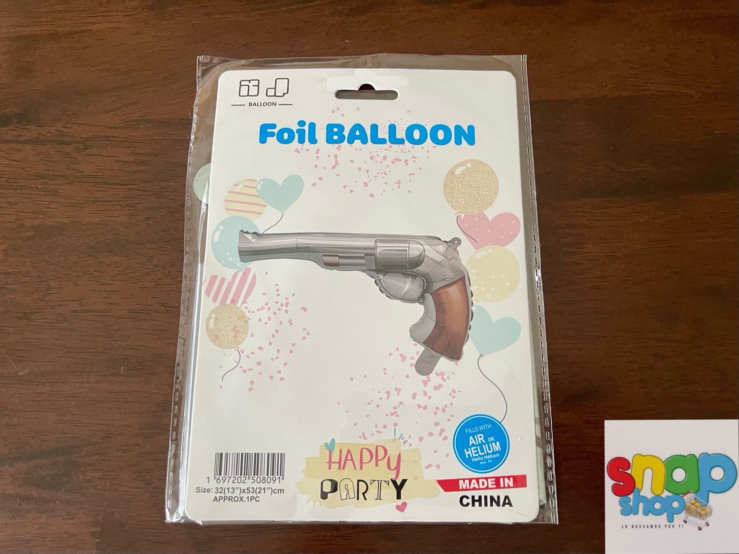 Globo figura pistola 🔫