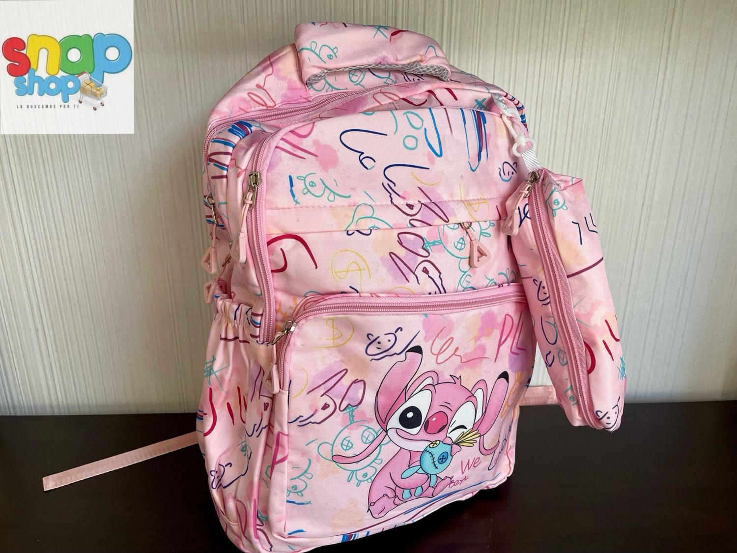 Mochila 🎒 Stitch o Angela