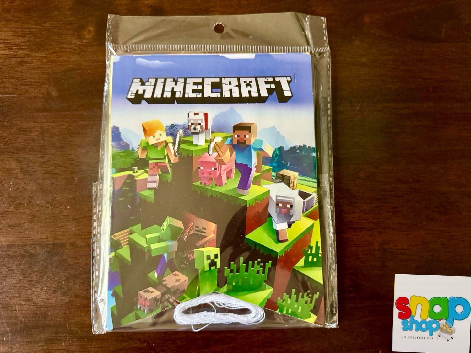 Letrero Feliz Cumpleaños Minecraft