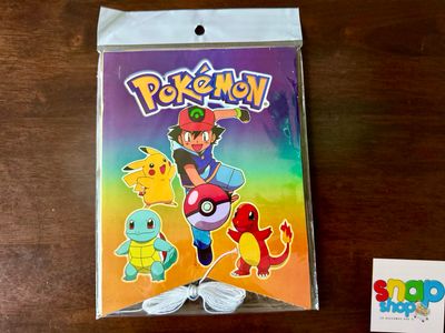 Letrero Feliz Cumpleaños Pokemon